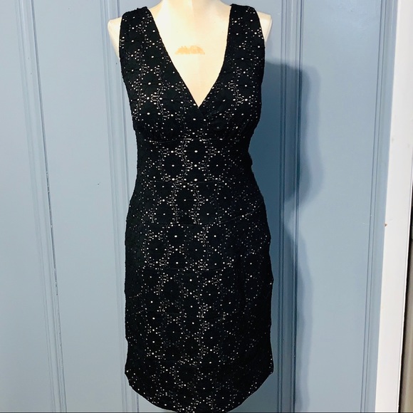 NWT Black Lace Party Dress size 12 - Picture 1 of 4